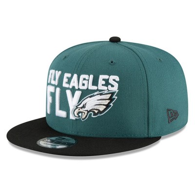 Men's Philadelphia Eagles New Era Green/Black 2018 NFL Draft Spotlight 9FIFTY Snapback Adjustable Hat 2980643